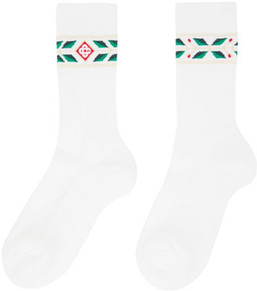 Sokker Casablanca Laurel Sport Socks Hvid | APS24-ACC-010-03, 1