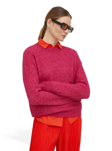 Sweater Samsoe Samsoe Anour O-neck Sweater Lyserød | F18422025