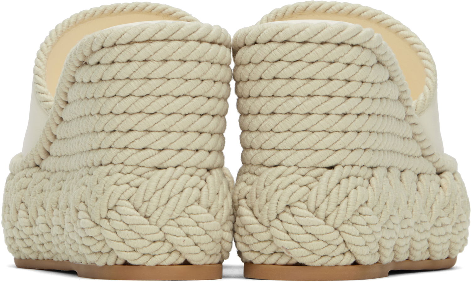 Sneakers og sko Valentino Valentino Garavani VLogo Torchon Wedge Slide Sandals Beige | 6W2S0KC5YWI, 1