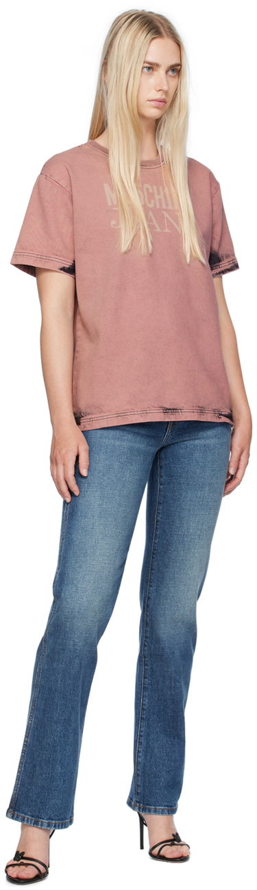 T-shirt Moschino Bleached T-Shirt Lyserød | 242K10212, 3