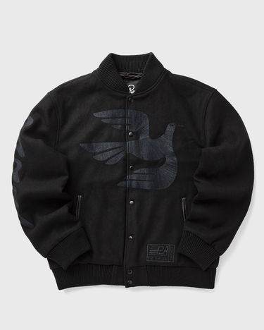 Bomberjakke By Parra Embroidered Flying Bird Varsity Jacket Sort | 54365, 1