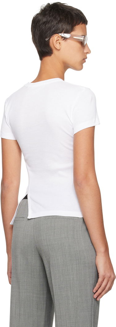 Tanktop Helmut Lang Helmut Lang Asymmetrical Slash T-Shirt Hvid | N09HW505, 2