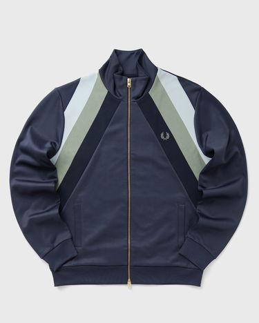 Jakke Fred Perry Striped Panel Track Jacket Mørkeblå | J1320-738, 0