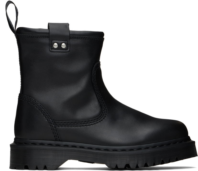 Tøj Dr. Martens Anistone Lo Leather Boots Sort | 32220001