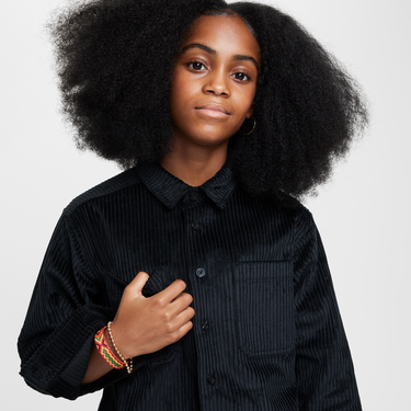 Skjorte Nike SB Nike SB Button-Up Corduroy Overshirt Sort | FZ5388-010, 2