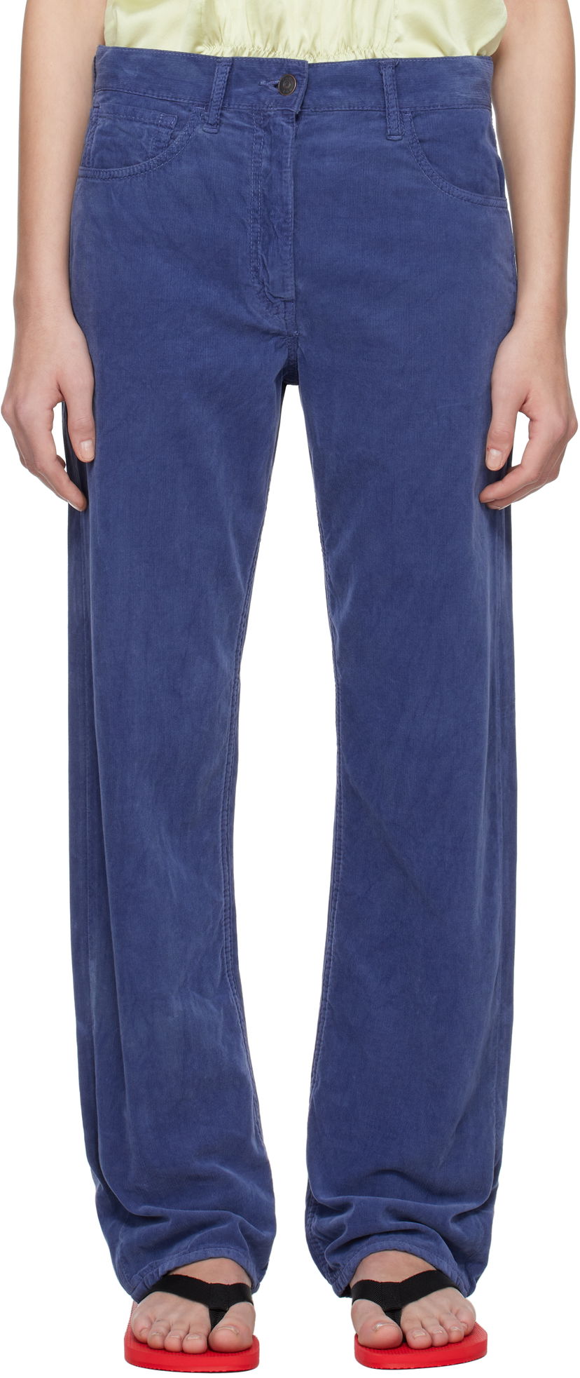 Bukser The Row The Row Tarley Corduroy Trousers Blå | 8766-W3737