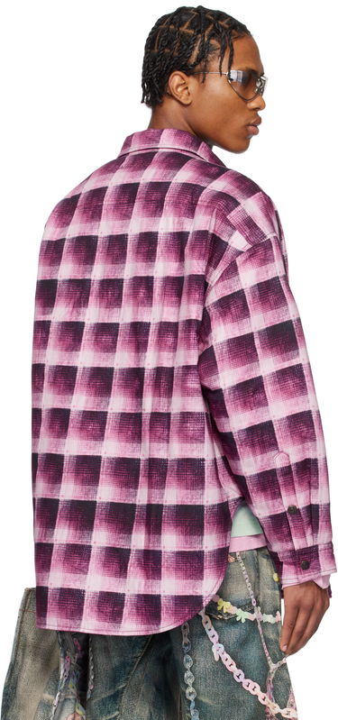Skjorte Acne Studios Acne Studios Check Button-Up Shirt Lyserød | B90814-, 2