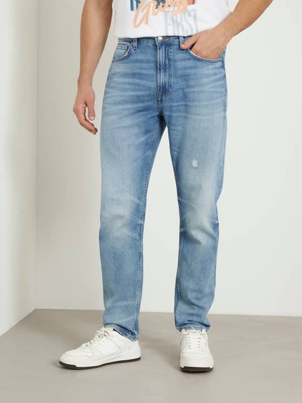 Jeans GUESS James Relaxed Denim Pant Blå | M4GA14D5AZ4, 0