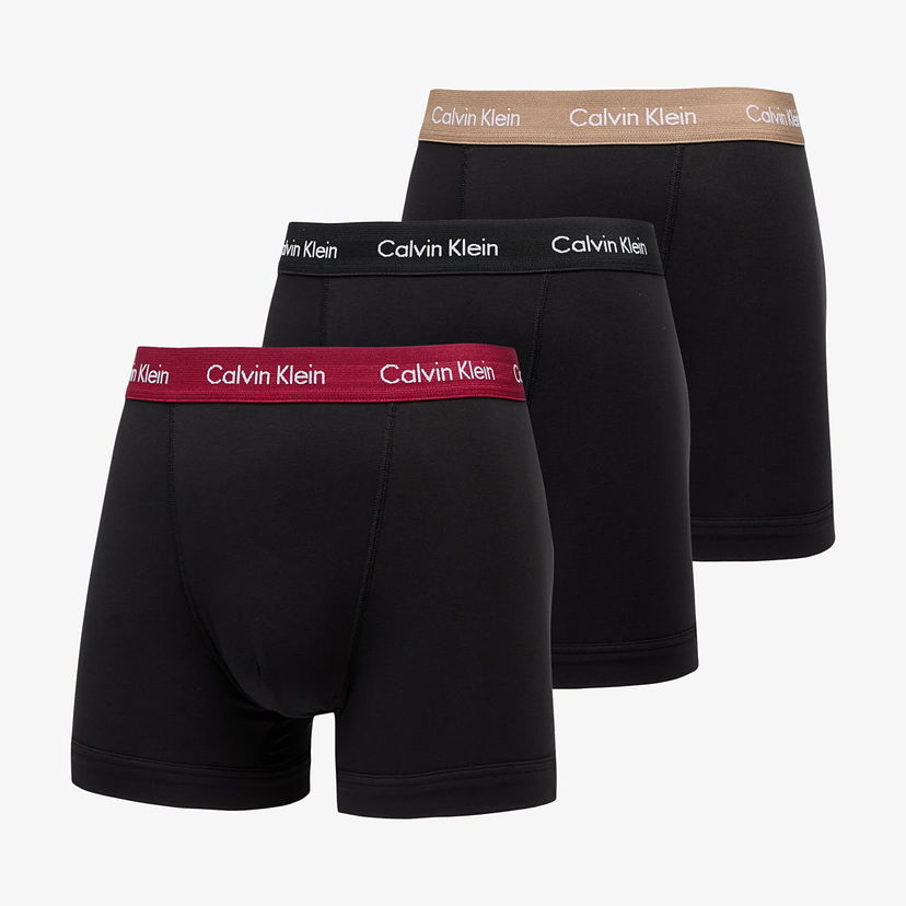 Boksere CALVIN KLEIN Trunk 3-Pack Black Sort | U2662G NOP