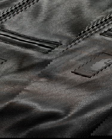 Jakke Carhartt WIP Black Detroit Leather Jacket Sort | I034426 89XX, 3