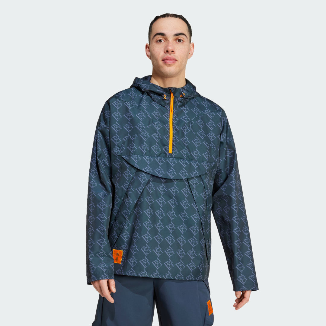 Vindjakke adidas Performance Real Madrid Seasonal Half-Zip Turkis | IT3796, 0