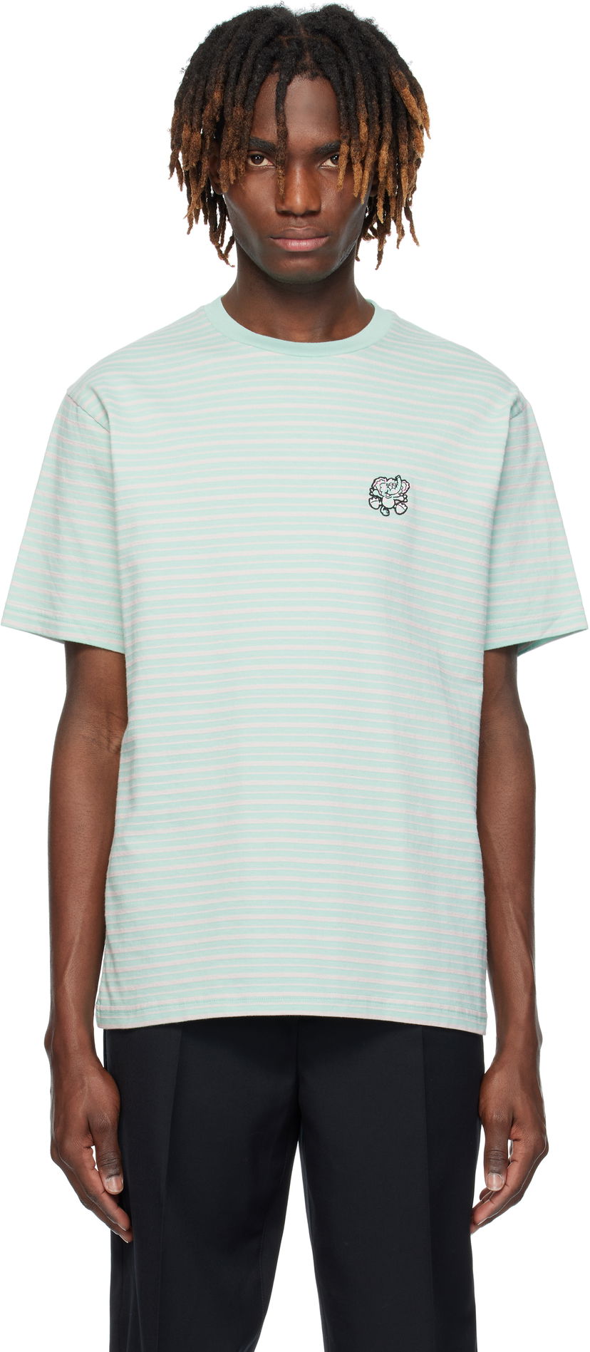T-shirt KENZO Kenzo Paris VERDY Edition Embroidered T-Shirt Grøn | FF55TS5464SD