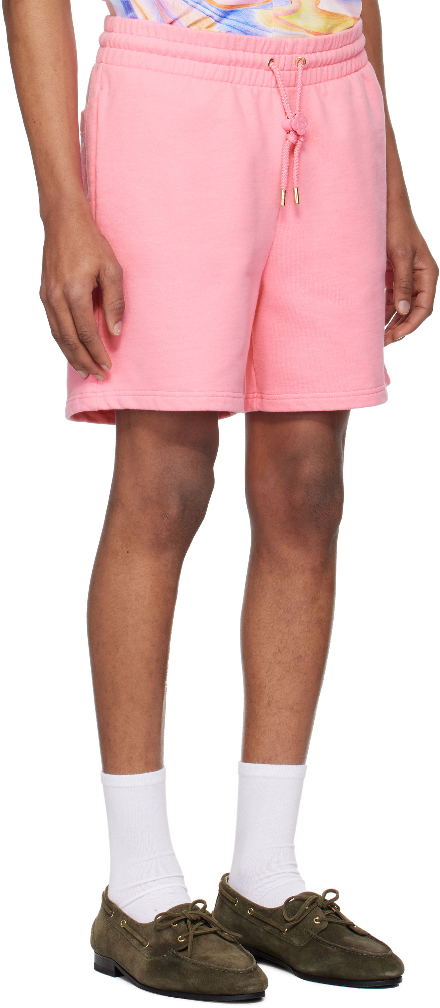 Shorts Casablanca Casablanca Casa Way Skate Sweatshorts Lyserød | MS25-JTR-003-01, 1