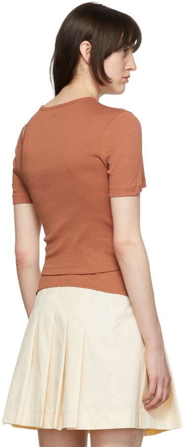 T-shirt Helmut Lang Helmut Lang Asymmetrical T-Shirt Brun | L04HW511, 2