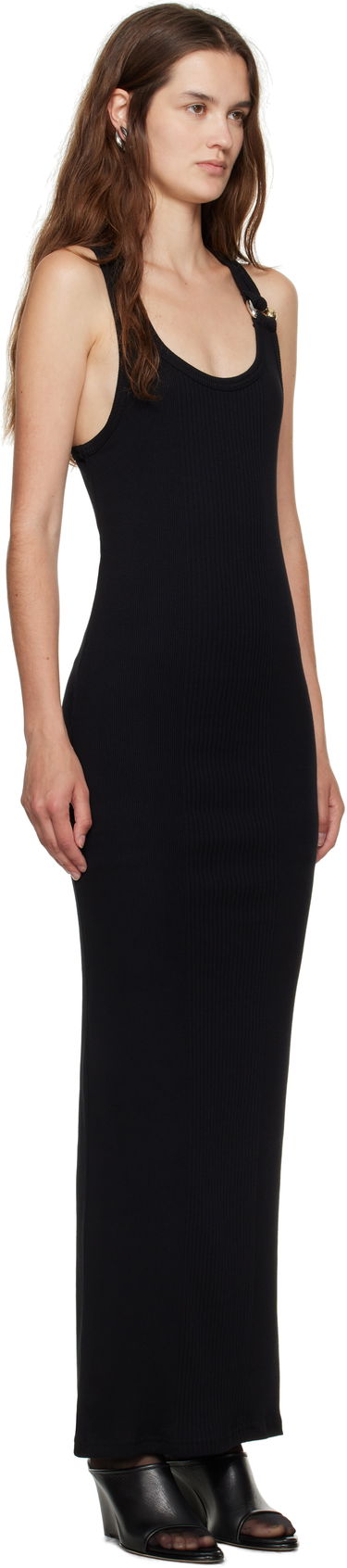 Kjole Jean Paul Gaultier Jean Paul Gaultier 'The Piercing' Maxi Dress Sort | 25/03-W-DR067-J014-00, 1