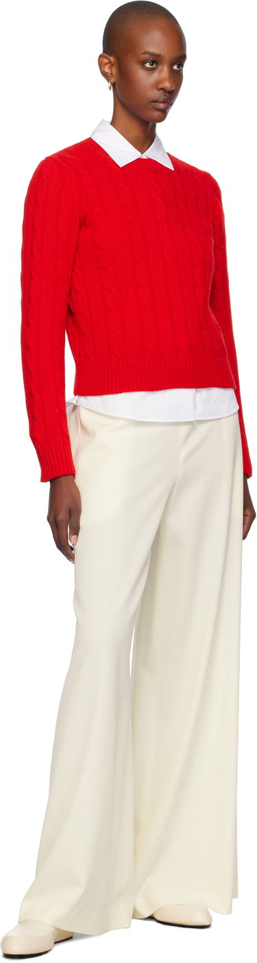 Sweater &Daughter Cable Crewneck Sweater Rød | F2304, 3