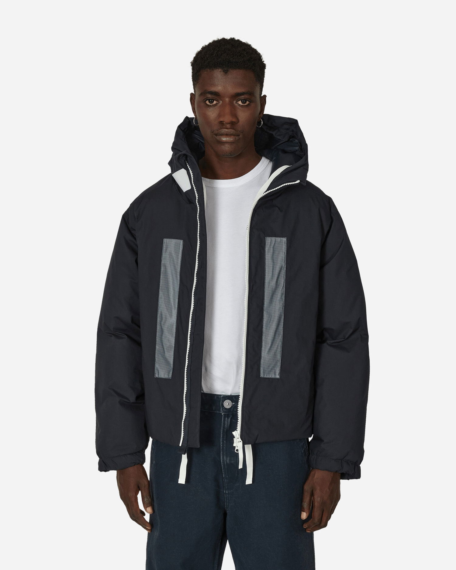 Jakke Stone Island Marina Rubber Wax Poplin Down Sort | 7915424X2 V0020, 1
