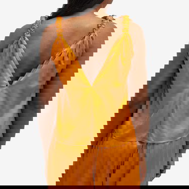 Tanktop Baserange Satin Deep V Neck Top Orange | TONE-VI-SU24-MCP, 3