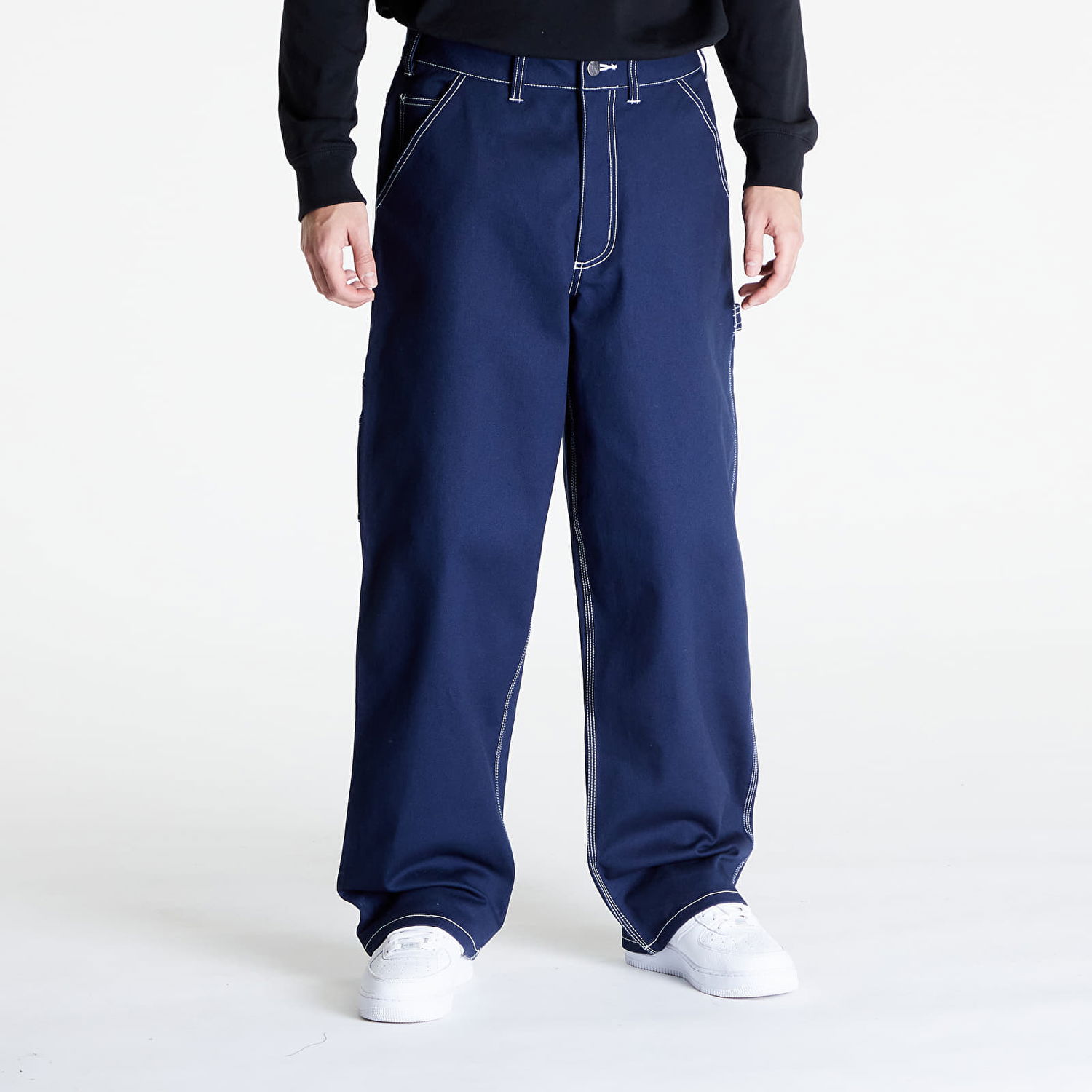 Joggingbukser Nike Life Men's Carpenter Pants Mørkeblå | FB7198-451, 0