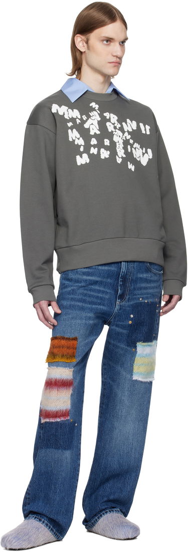 Sweater Marni Marni 'Marni' Caos Logo Sweatshirt Grå | FUMU0074PU USCX48, 3