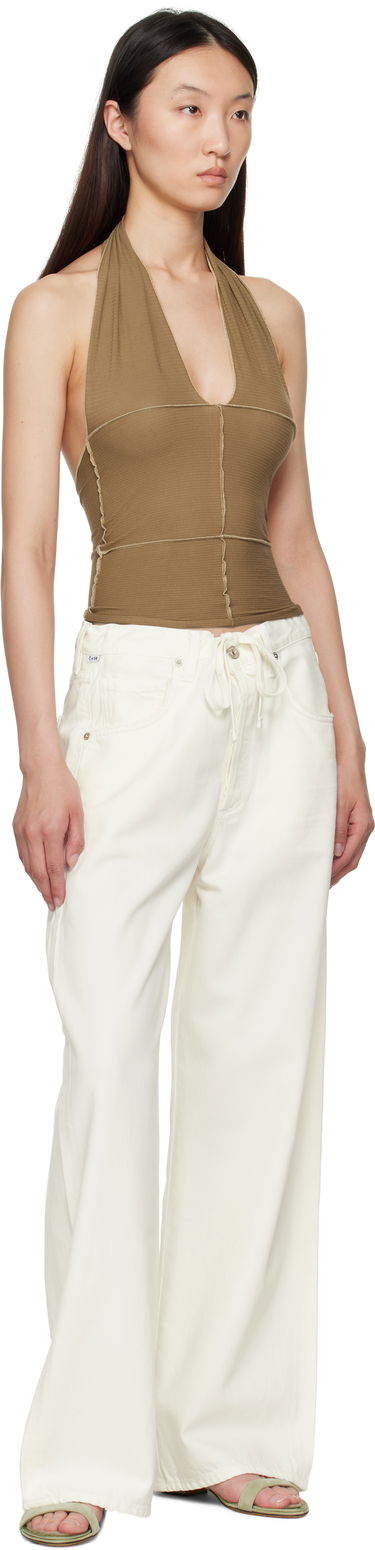 Tanktop Baserange Baserange Cinder Halter Top Brun | TOCH-RB-SU25, 3