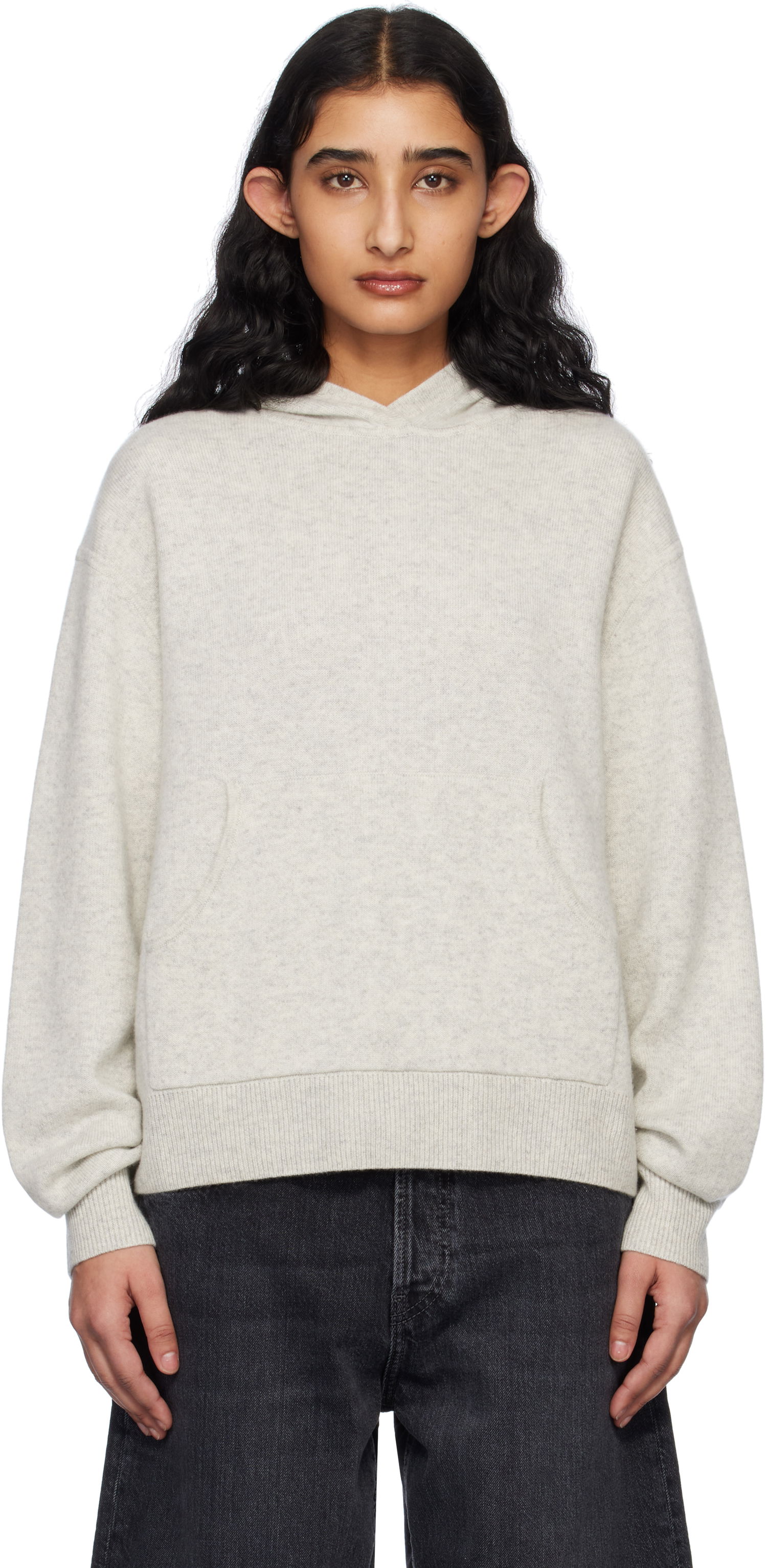 Sweatshirt Acne Studios Acne Studios Cashmere Hoodie Grå | B60353-, 0