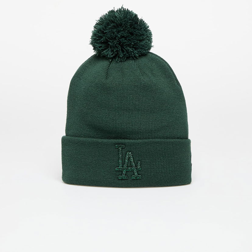 Beanie New Era Los Angeles Dodgers Beanie Metallic Bobble Dark Green Grøn | 60580770