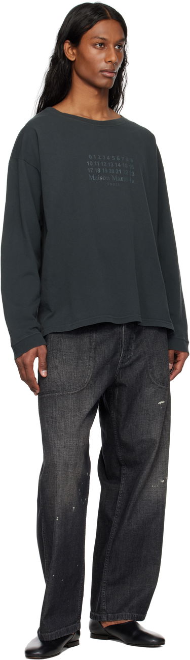 Sweater Maison Margiela Maison Margiela Printed Logo T-Shirt Sort | S50GC0715 S24575, 3