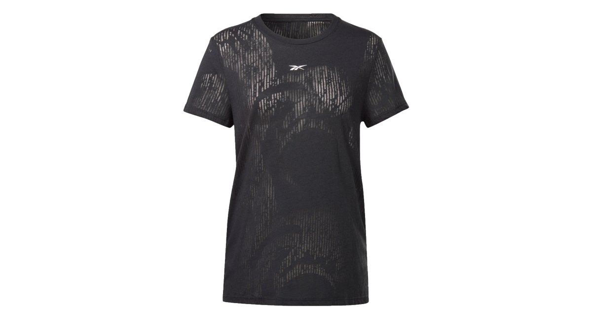 T-shirt Reebok Workout Ready Burnout Sort | hs7784, 1