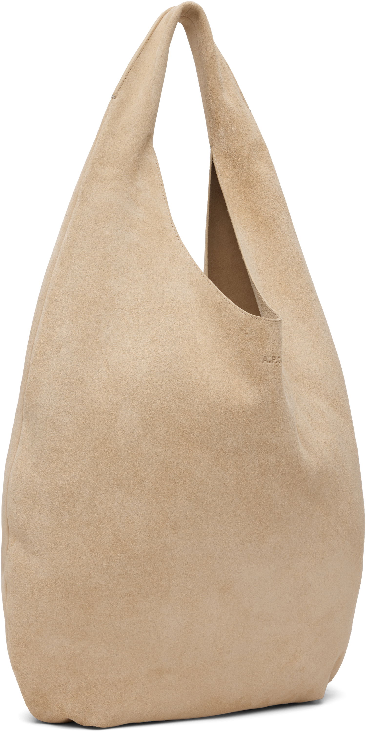Skuldertaske A.P.C. A.P.C. 'Le Neige' Suede Shoulder Bag Beige | PXCCB-F67008, 1