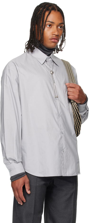 Skjorte LEMAIRE Regular Fit Long Sleeve Button-Up Shirt Grå | SH1201 LF1500, 1