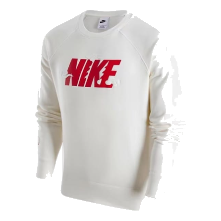 Sweatshirt Nike Sportswear Crew-Neck Sweatshirt Hvid | FZ6374-113
