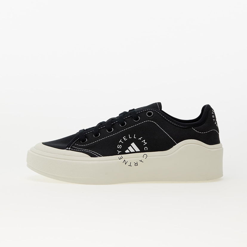 Sneakers og sko adidas Performance Stella McCartney x Court Cotton Core Black/ Core Black/ Off White Sort | HP5702