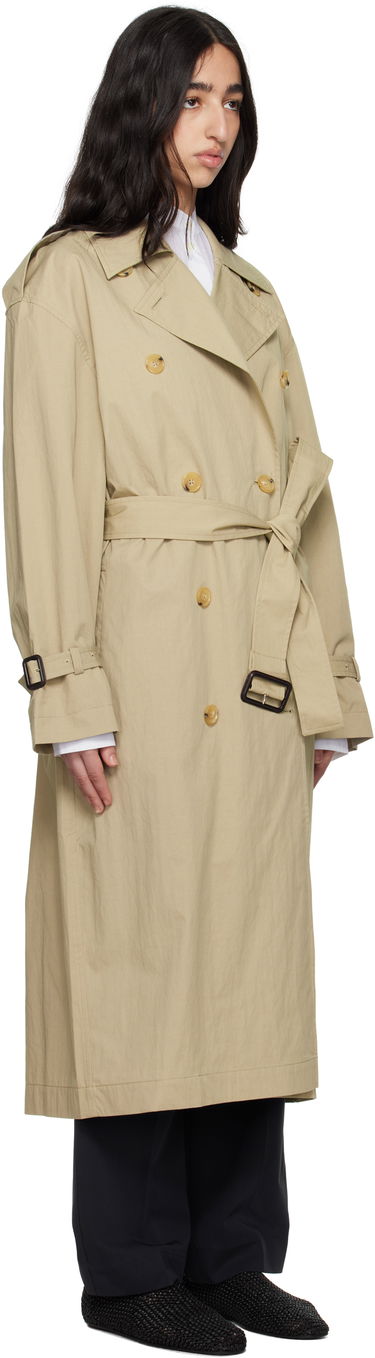 Trenchcoat TOTEME TOTEME Crisp Summer Trench Coat Beige | 252-WRO0197-FB0410, 1