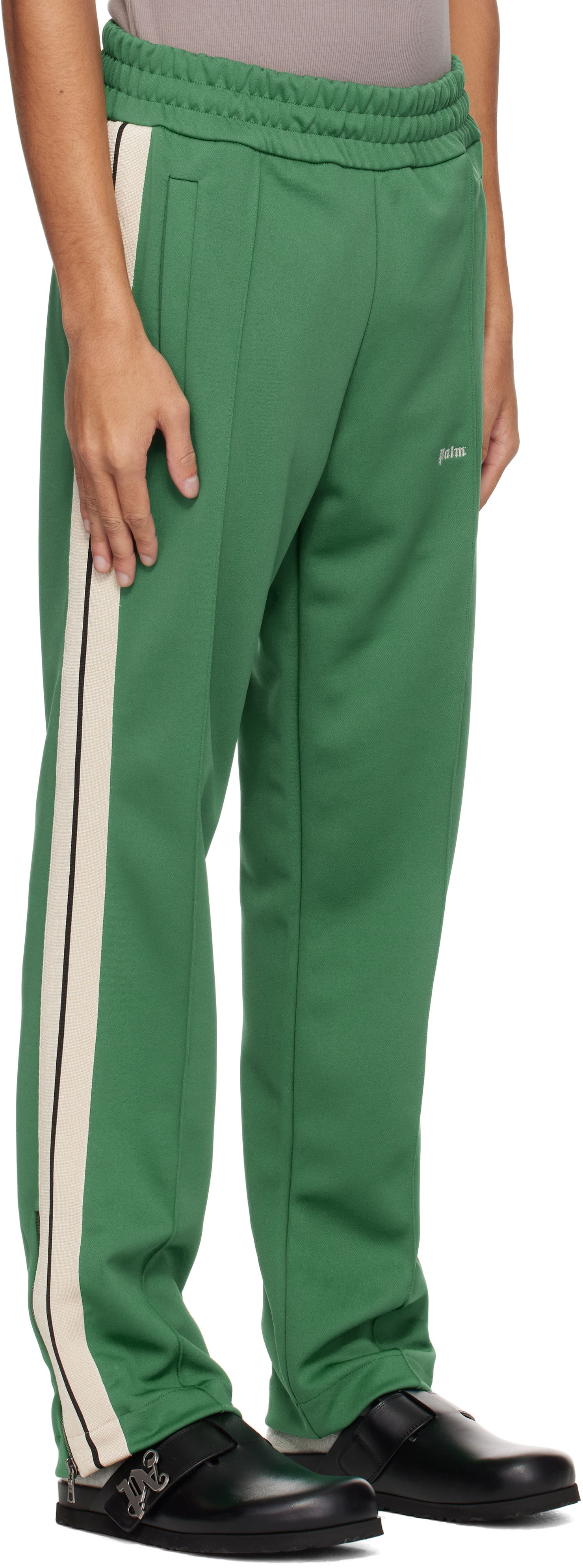 Joggingbukser Palm Angels Palm Angels Embroidered Logo Track Pants Grøn | PMCJ020S25FAB0015703, 1