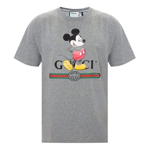 T-shirt Gucci Disney x  Mickey Mouse Print T-Shirt Grå | 565806-XJB67-1093, 0