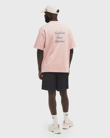 T-shirt Drôle de Monsieur Drole de Monsieur Le Cursive Slogan T-Shirt Lyserød | G-TS209-CO002-LPI, 1