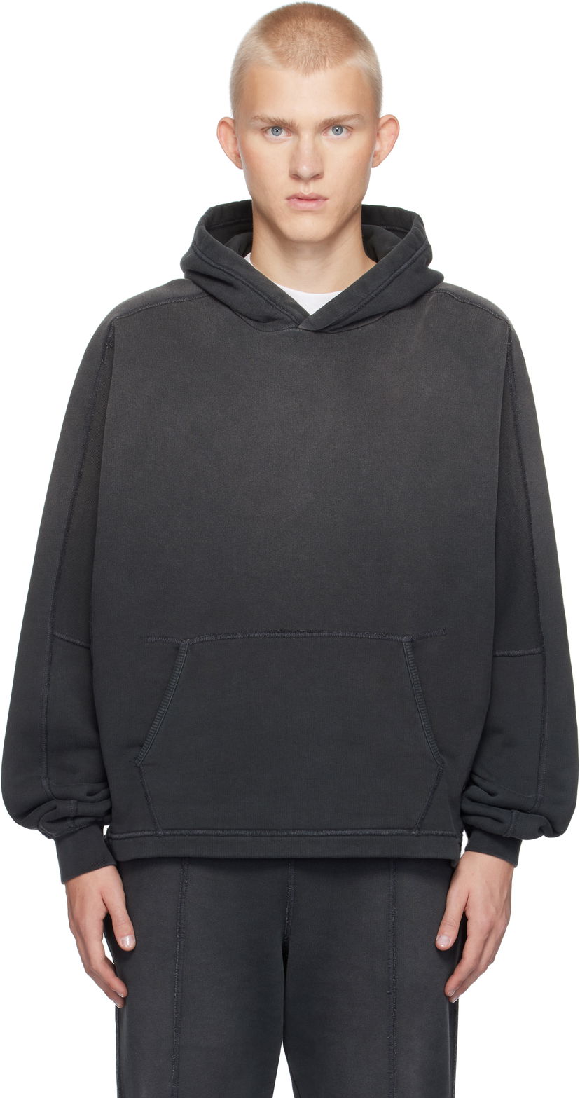 Sweatshirt Represent Clo Stepped Hem Hoodie Sort | MLM4200