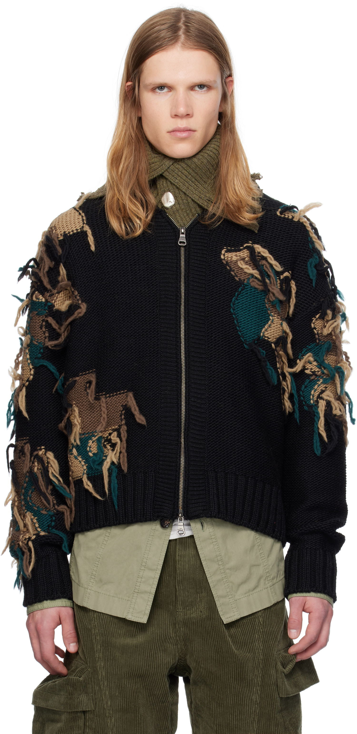 Sweater Andersson Bell Zip-Up Cardigan Sort | atb1153m, 0