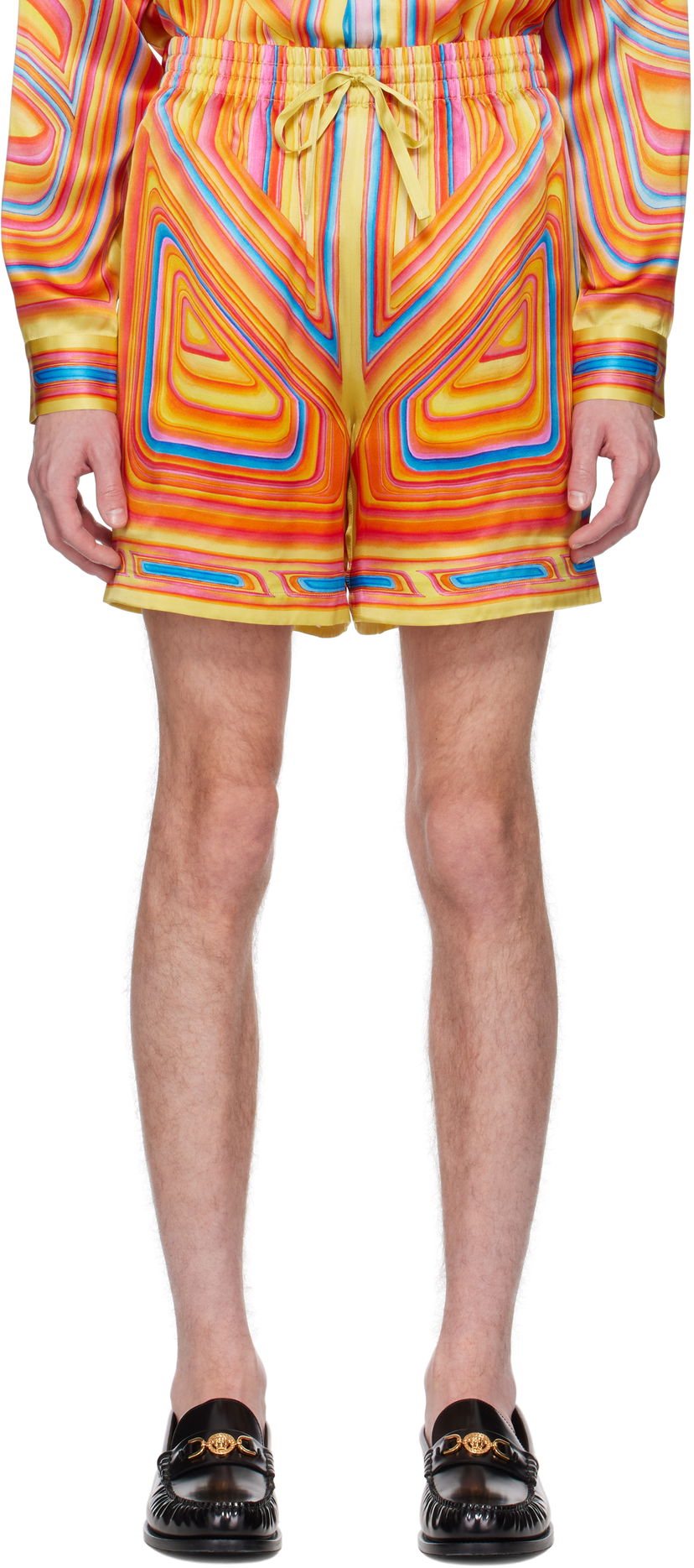 Shorts Casablanca Casablanca Low Rider Silk Shorts Flerfarvet | MS25-TR-012-01