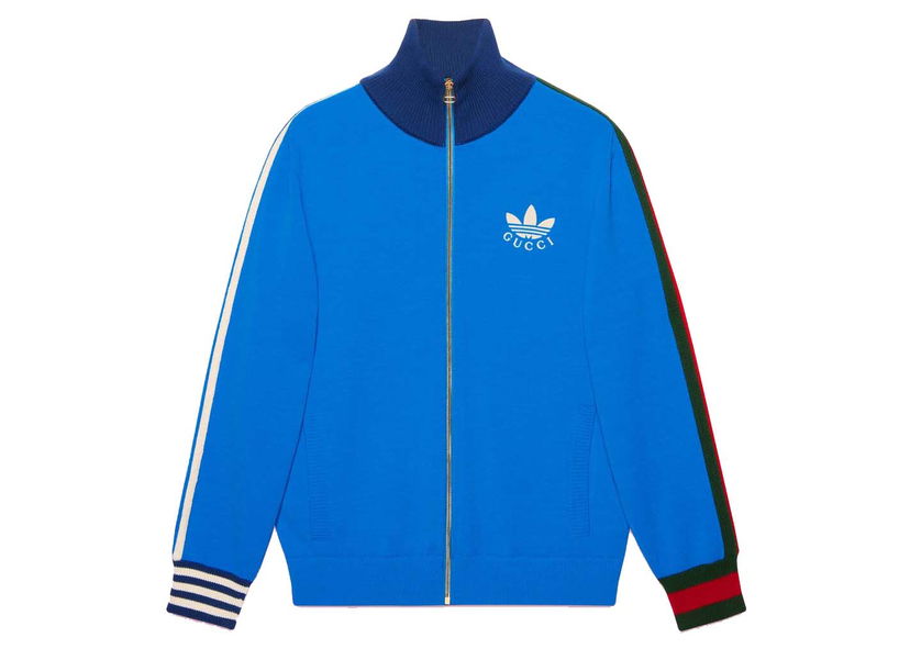Jakke Gucci adidas x Viscose Zip-Up Jacket Blue Blå | ‎700476 XKCIF 4447