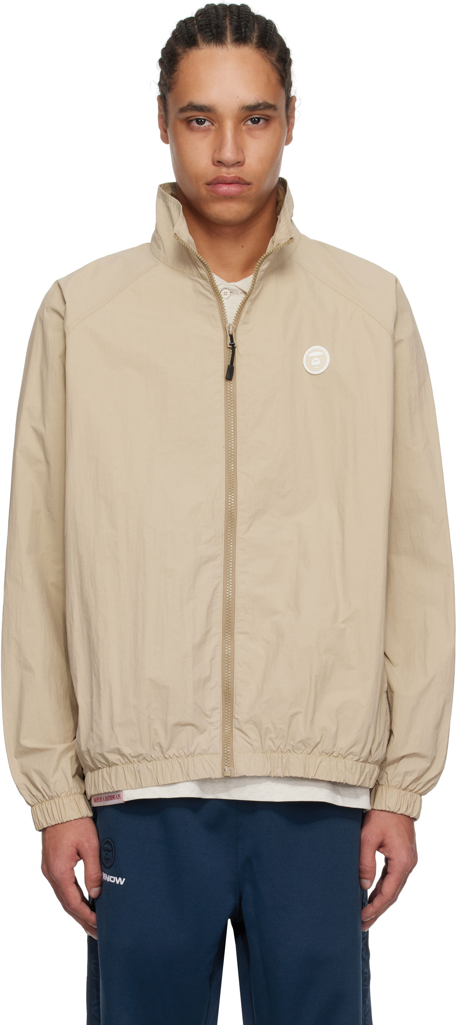 Vindjakke AAPE by A Bathing Ape AAPE by A Bathing Ape 'AAPE Now' Lightweight Jacket Beige | AAPLJM7703XXNBGL, 0