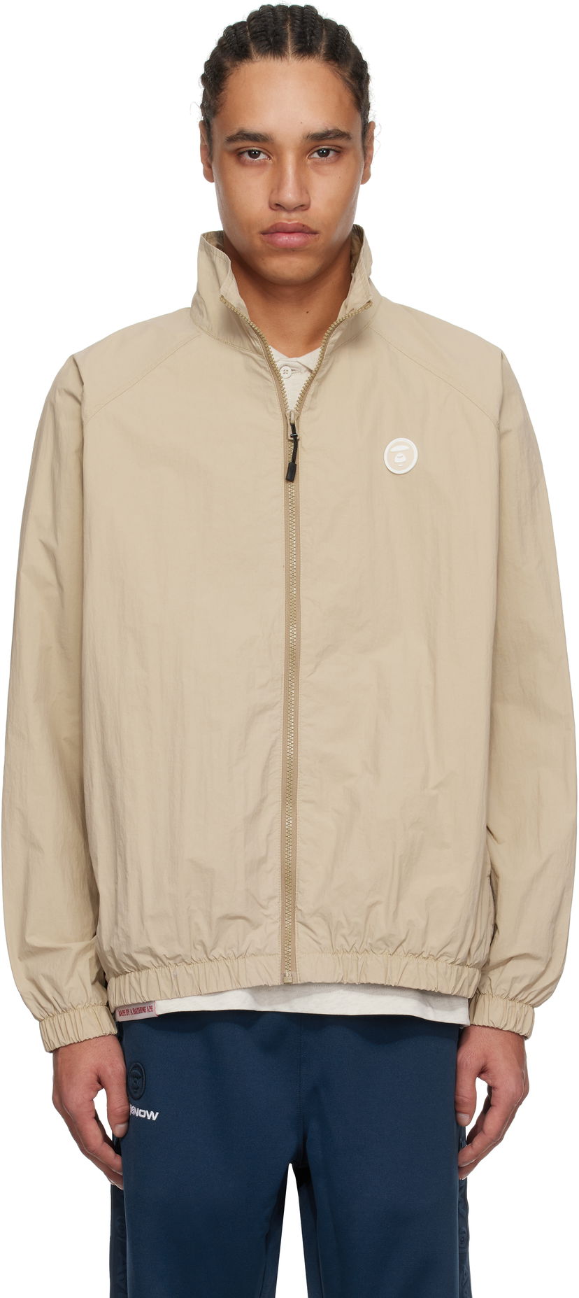 Vindjakke AAPE by A Bathing Ape AAPE by A Bathing Ape 'AAPE Now' Lightweight Jacket Beige | AAPLJM7703XXNBGL