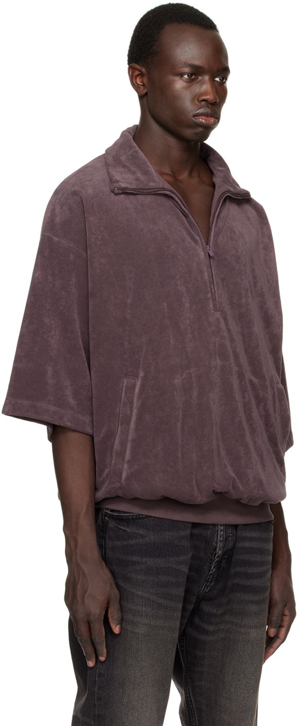 Sweatshirt Fear of God ESSENTIALS Half-Zip Sweatshirt Bourgogne | 125BT224095F, 1