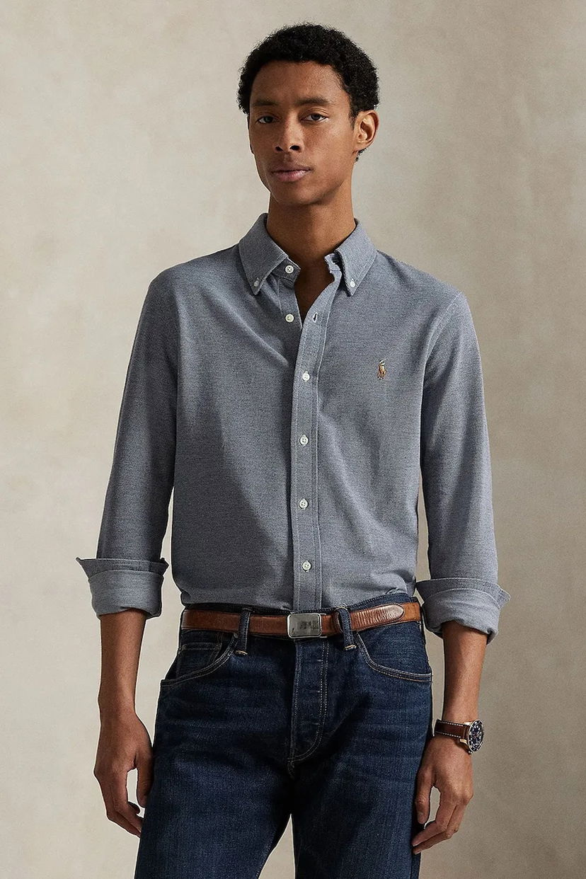 Skjorte Polo by Ralph Lauren Polo Ralph Lauren Regular Fit Button-Down Shirt Grå | 710979488