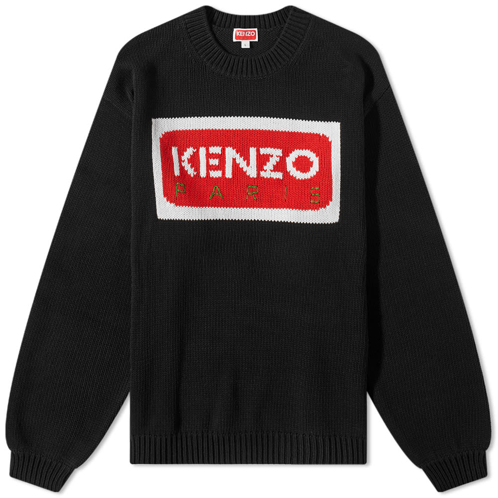Sweater KENZO PARIS Paris Logo Jumper Sort | FD55PU3833LA-99J, 0