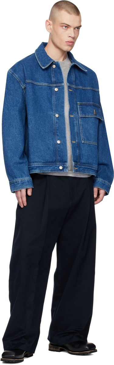 Jakke Studio Nicholson Studio Nicholson Petar Denim Jacket Blå | PETAR SNM-1079, 3