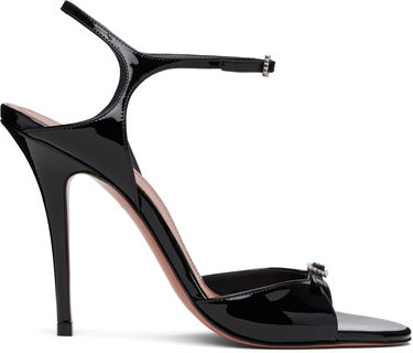 Tilbehør Amina Muaddi Amina Muaddi Adut Heeled Sandals Sort | ADUT SANDAL, 0