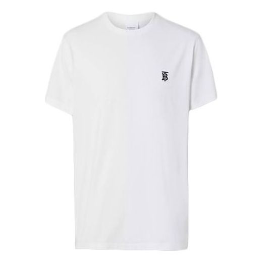 T-shirt Burberry Monogram Motif Cotton T-Shirt Hvid | 80140211, 0