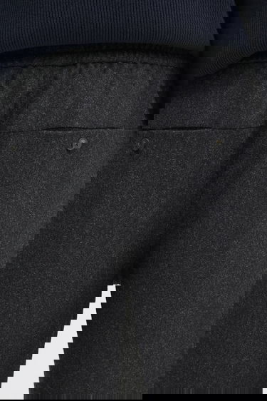 Bukser Drôle de Monsieur Drôle de Monsieur Le Pantalon Cropped Flanelle Wool Pants Grå | H.BP167.WV008, 3
